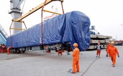 Lô hàng đầu tiên của đường sắt Cát Linh – Hà Đông về tới Hải Phòng